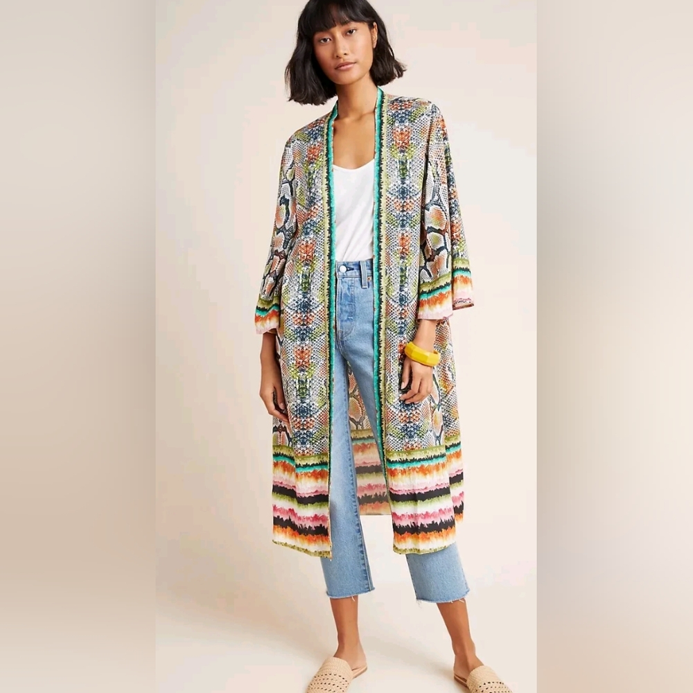 ✨ Anthropologie Bl-nk London Colorful Kimono🔥